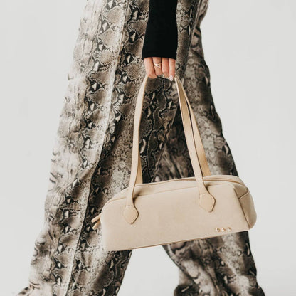 Sally Suede Barrel Bag