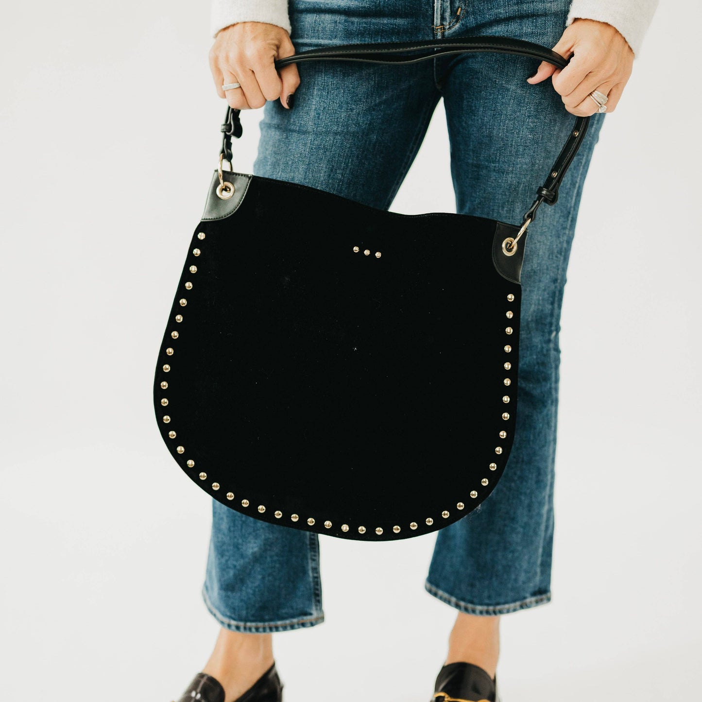 Rosalie Rivet Hobo Bag