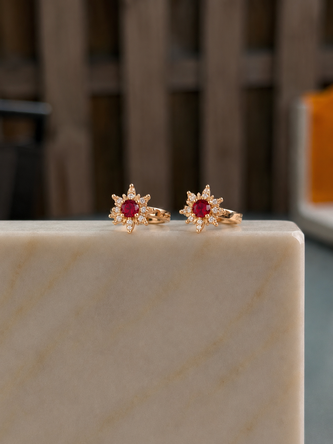 Ruby Soleil Earrings