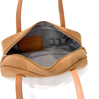 Sally Suede Barrel Bag